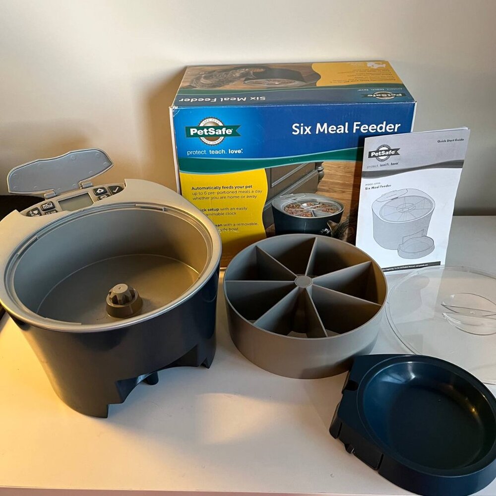 PetSafe Six Meal Feeder – Automatic Pet Feeder